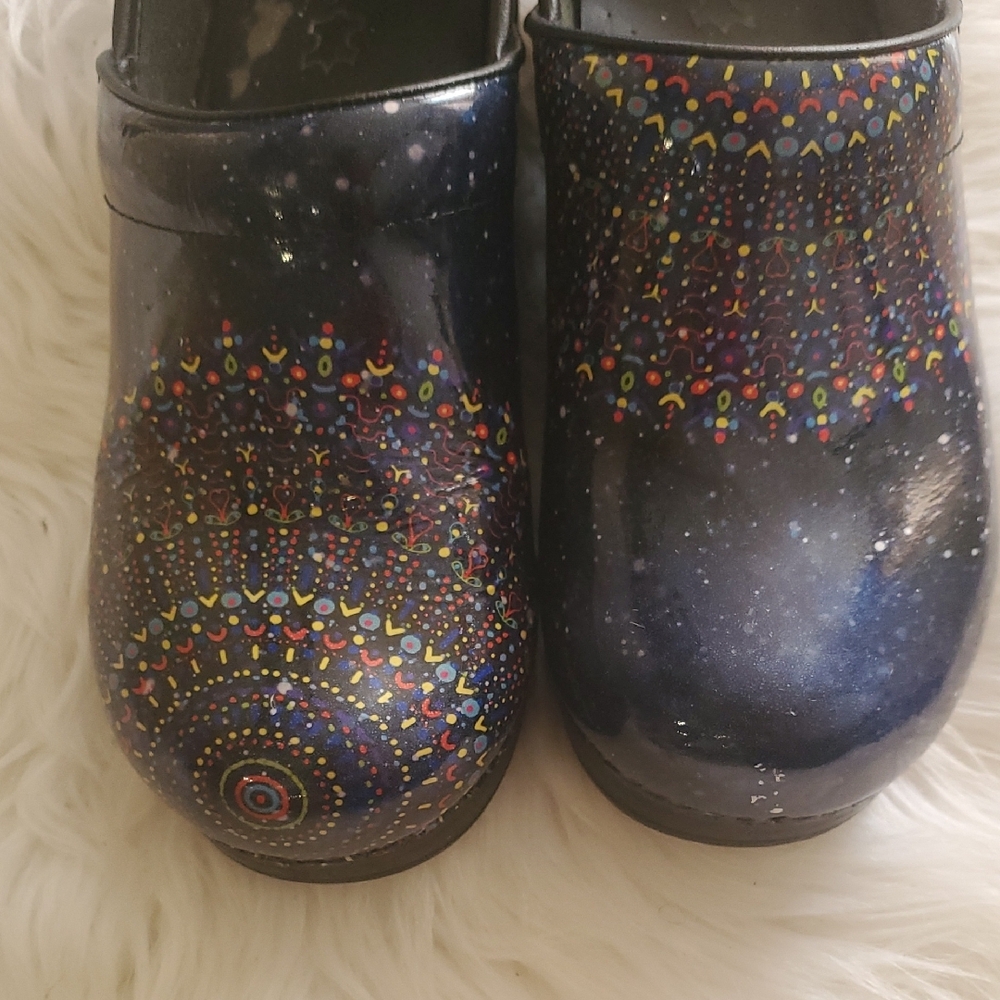 Dansko Multicolor Cosmic Pattern Clogs - image 3